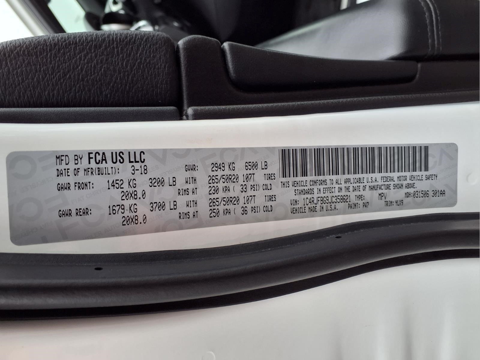 2018 Jeep Grand Cherokee Limited