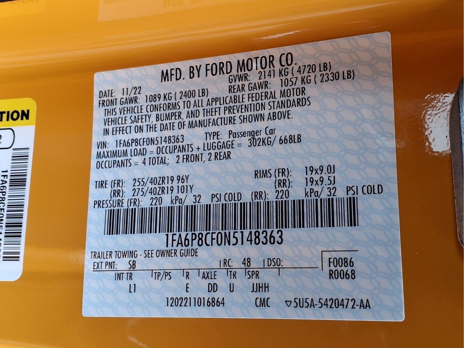 2022 Ford Mustang GT