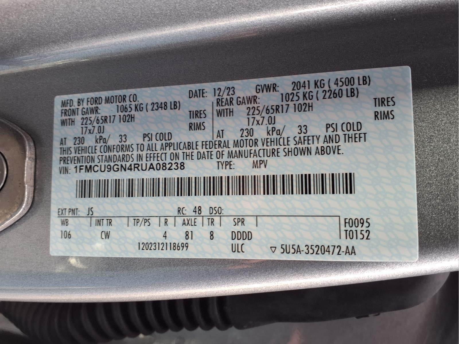 2024 Ford Escape Active