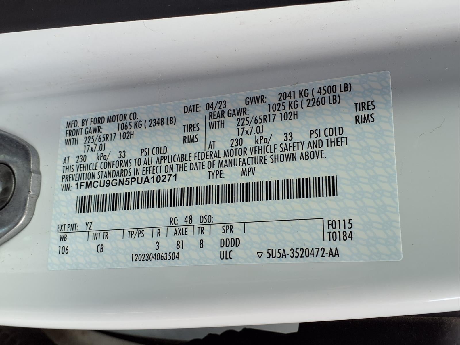 2023 Ford Escape Active