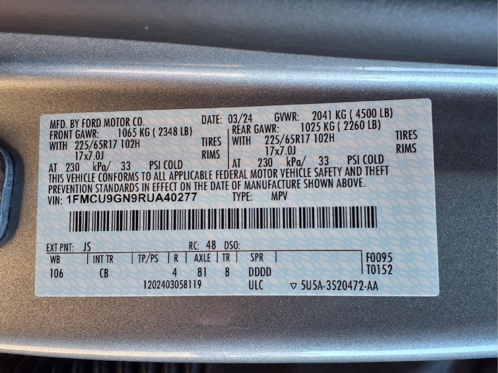 2024 Ford Escape Active