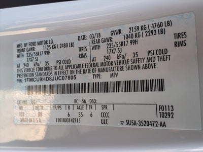 2018 Ford Escape SEL