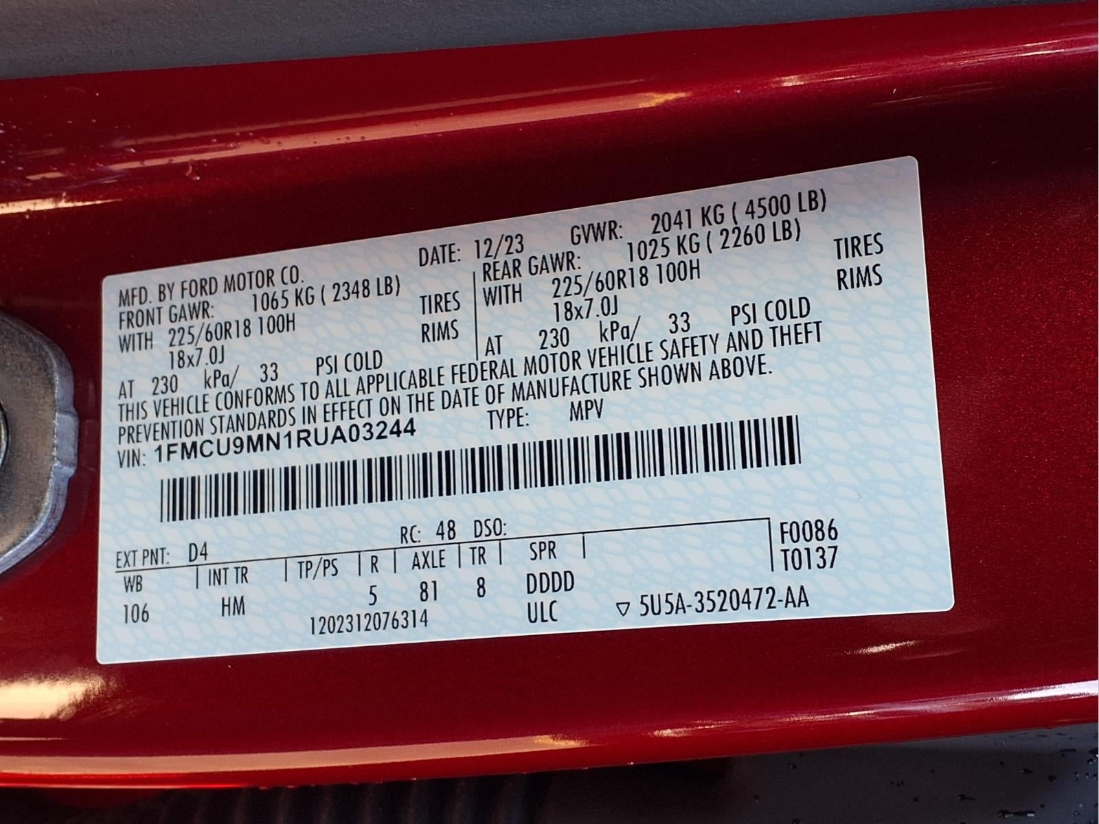 2024 Ford Escape ST-Line