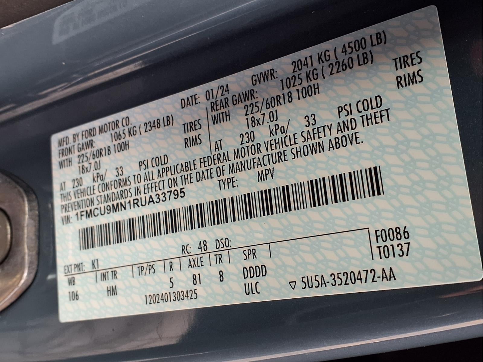 2024 Ford Escape ST-Line