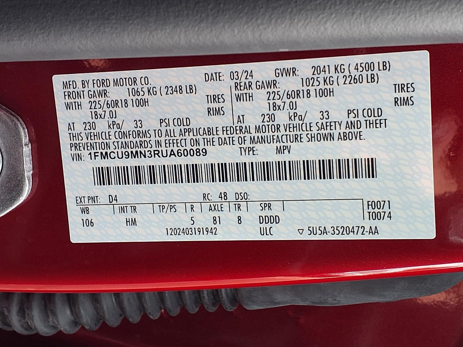 2024 Ford Escape ST-Line