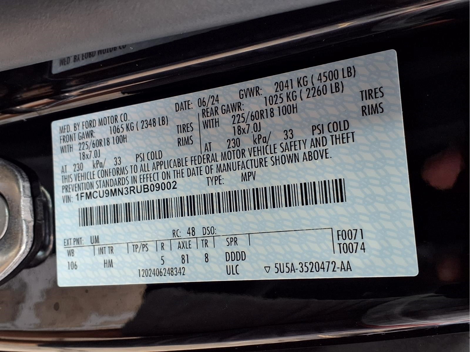 2024 Ford Escape ST-Line