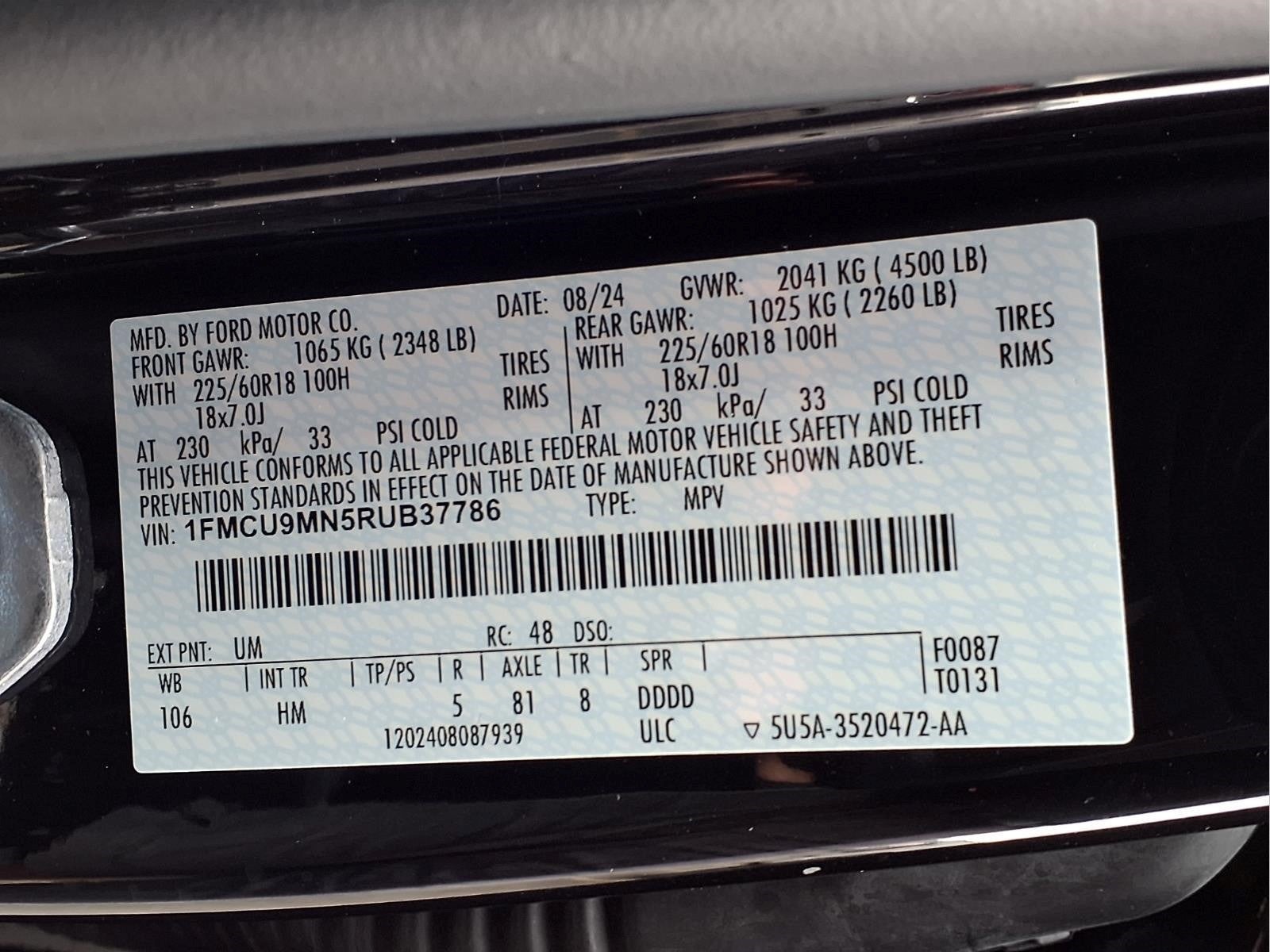 2024 Ford Escape ST-Line