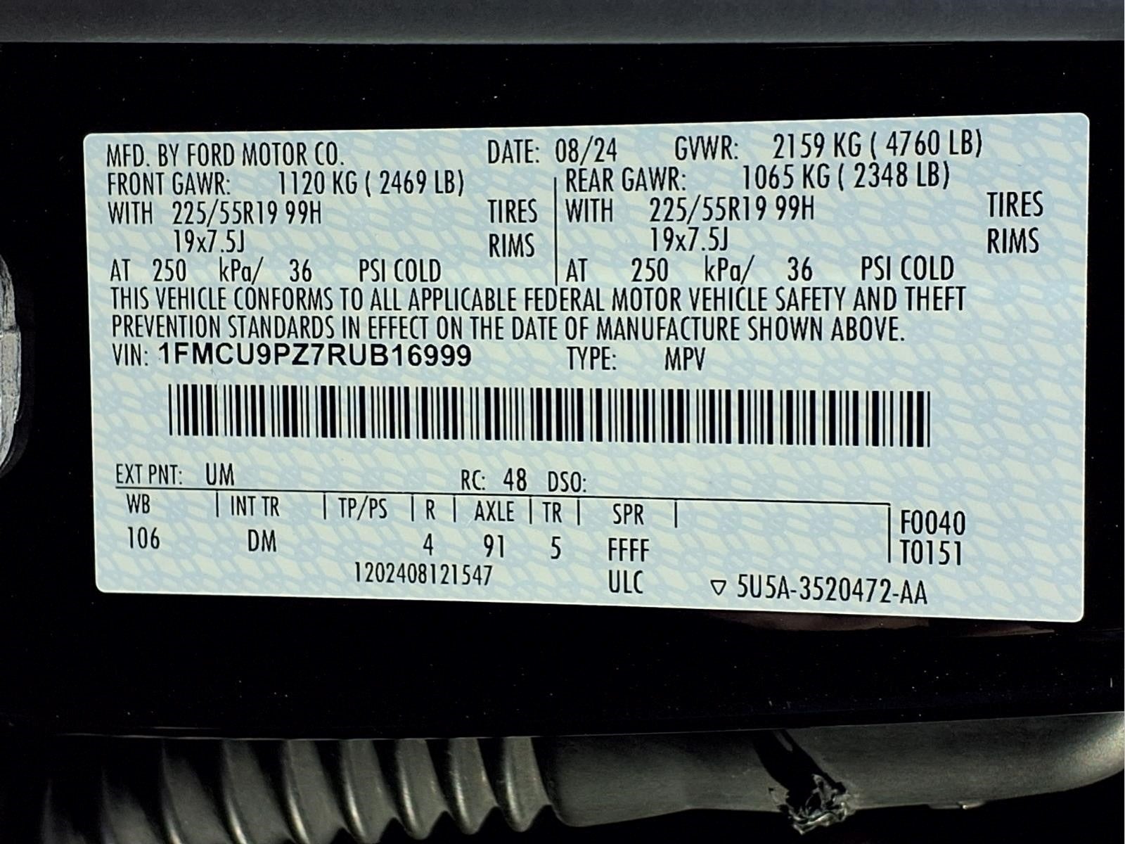 2024 Ford Escape Hybrid ST-Line Elite