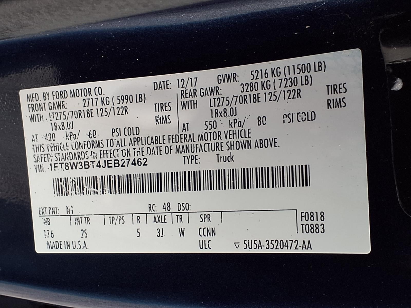 2018 Ford F-350 Super Duty XLT