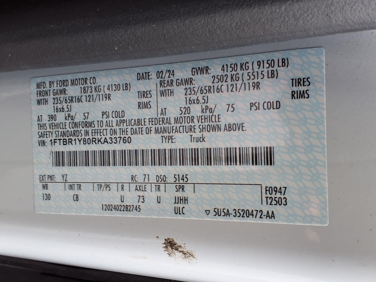 2024 Ford Transit 250