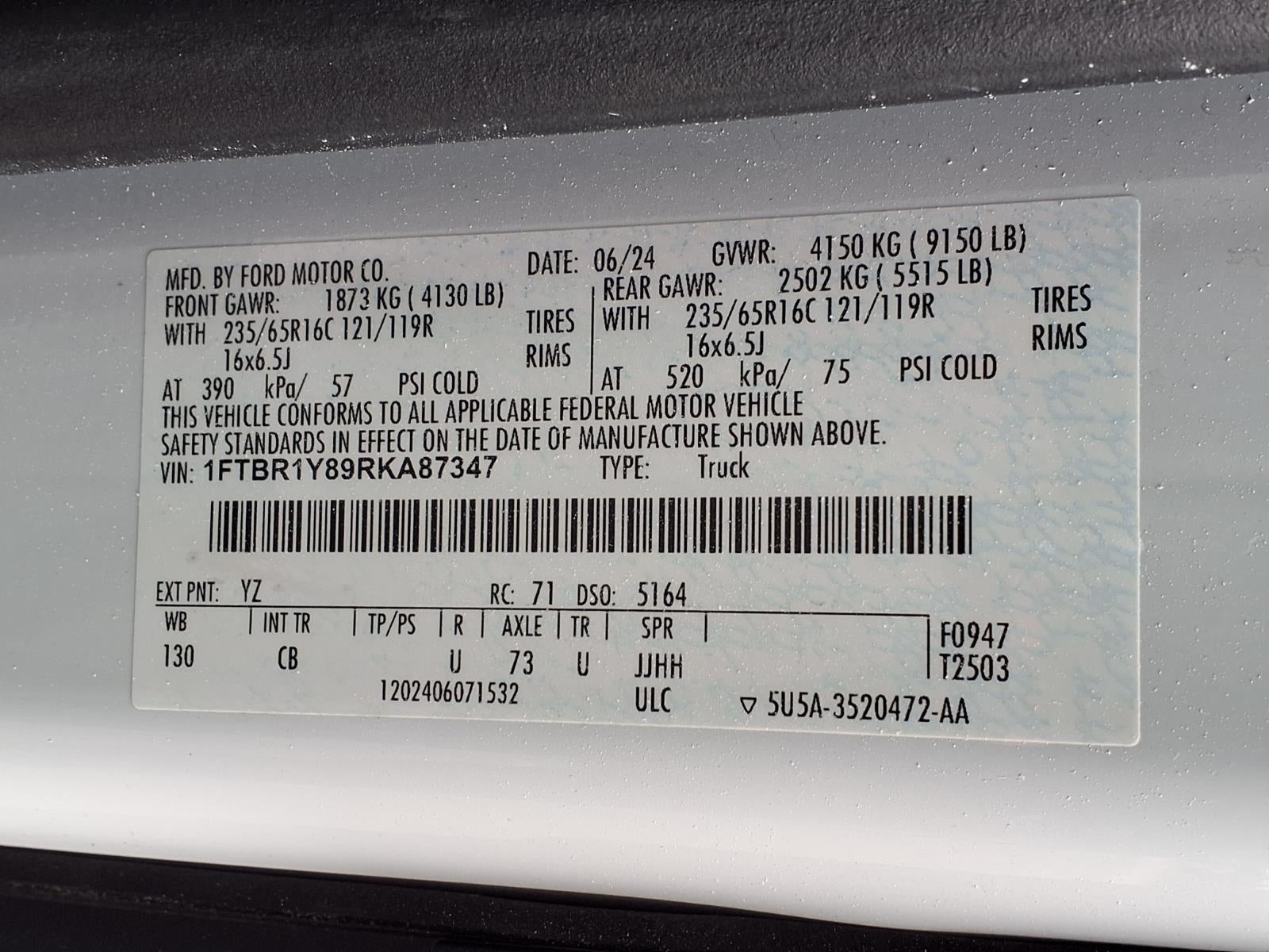 2024 Ford Transit 250