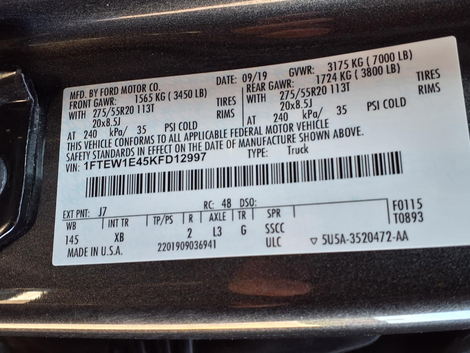 2019 Ford F-150 XLT