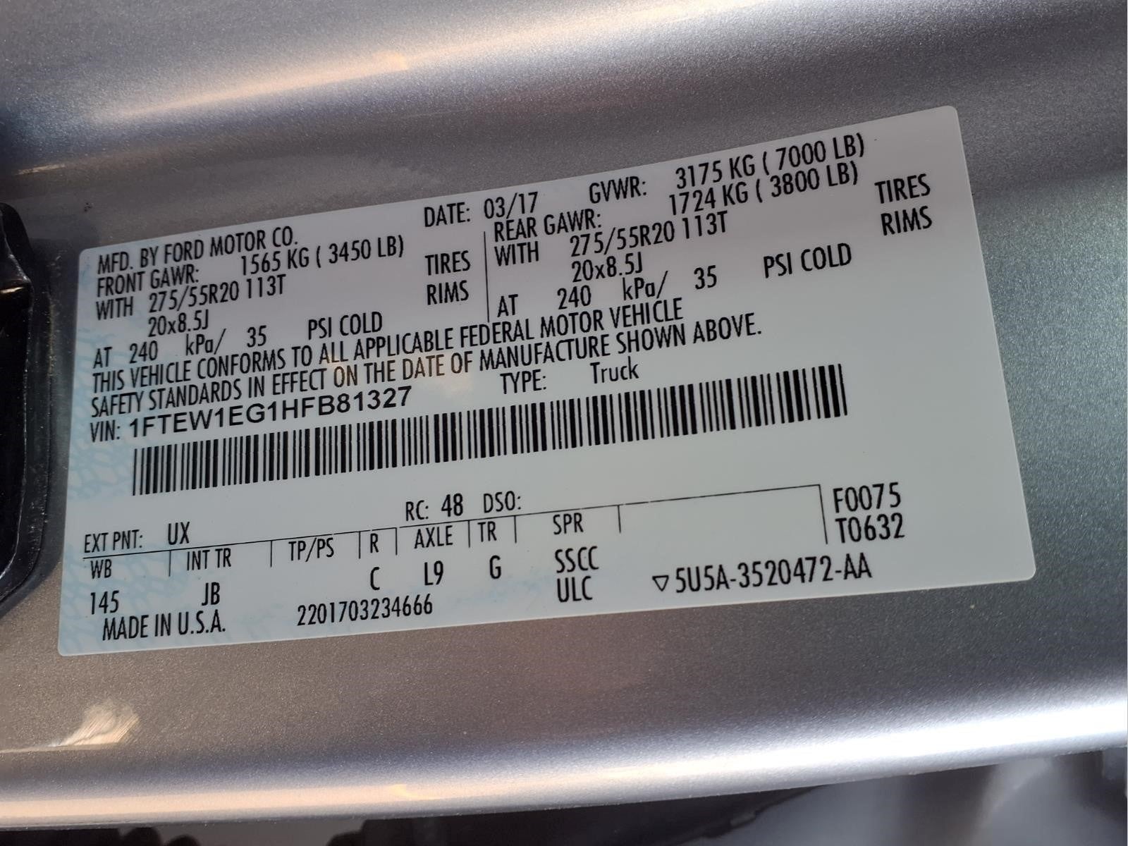 2017 Ford F-150 XLT