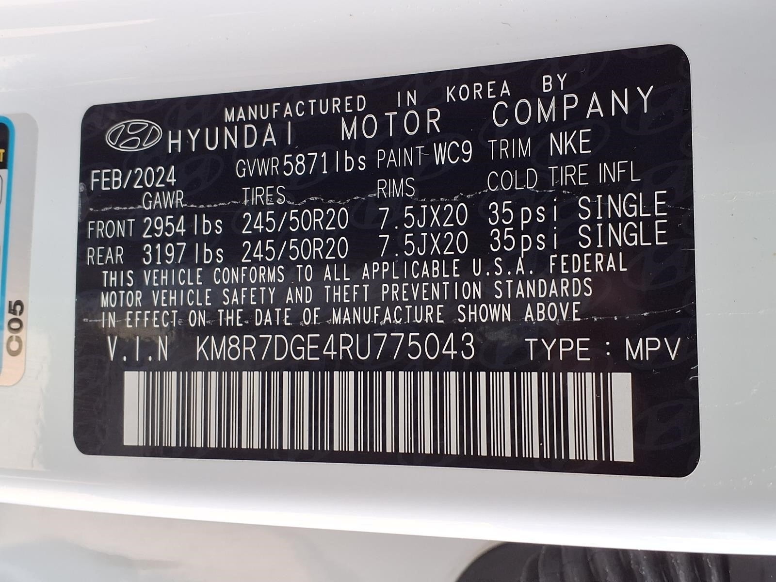 2024 Hyundai PALISADE Calligraphy
