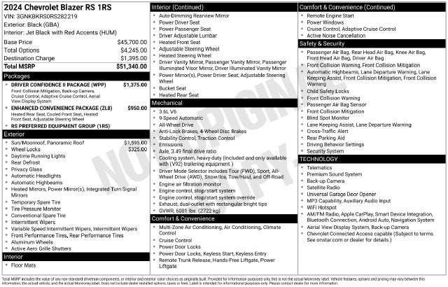 2024 Chevrolet Blazer RS