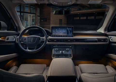 Added ambient light illuminates the cabin of a Lincoln Nautilus | Bob Maxey Lincoln in Detroit MI