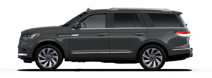 A 2022 Lincoln Navigator is shown in Starlight Gray