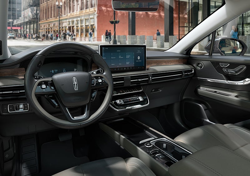 The interior dashboard of 2024 Lincoln Corsair® SUV is shown here. | Bob Maxey Lincoln in Detroit MI