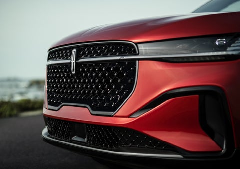 The sleek grille of a 2026 Lincoln Nautilus® SUV with the available Jet Appearance Package makes a bold statement. | Bob Maxey Lincoln in Detroit MI